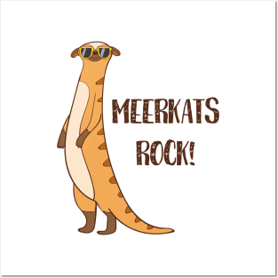 Meerkats Rock! Funny Cute Meerkat Love Posters and Art